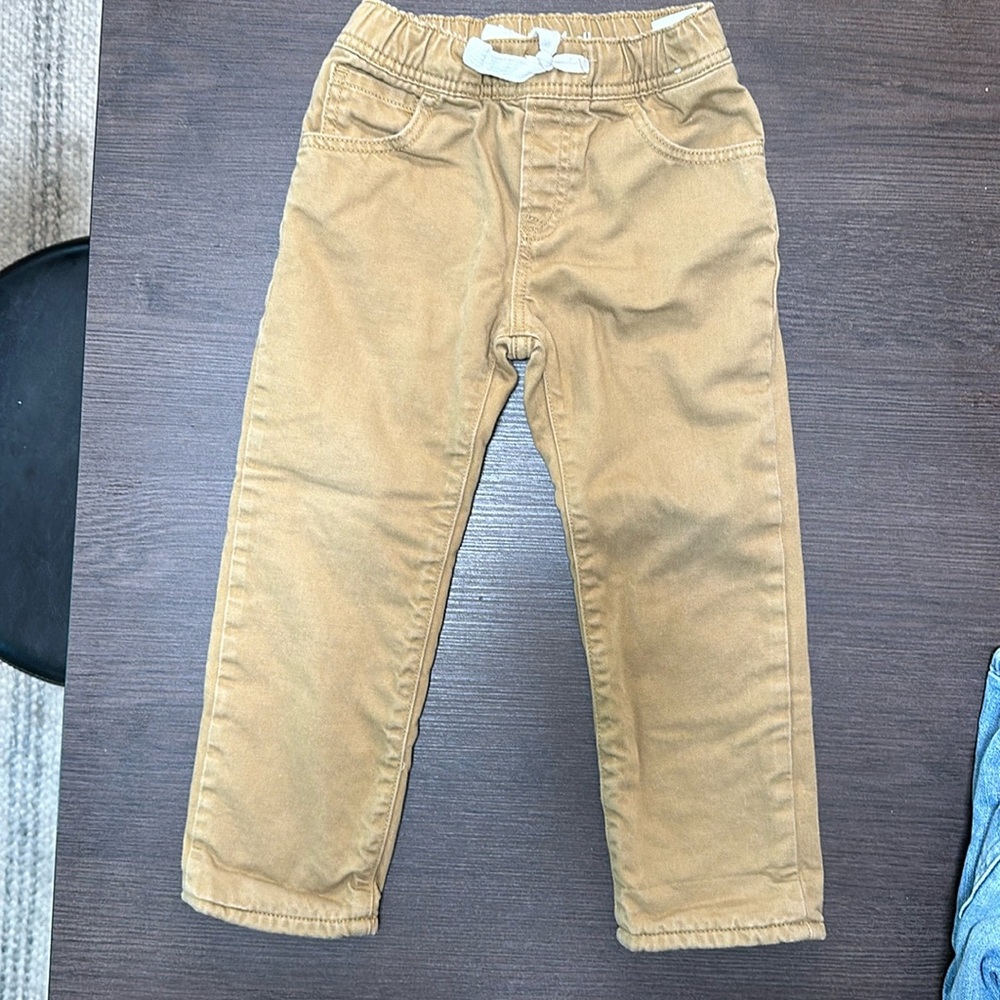 GAP Khaki Denim Fleece Lined Jeans 4T